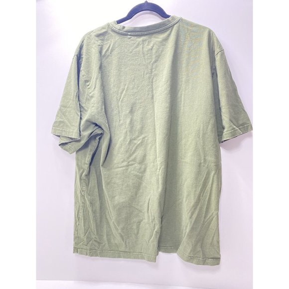 Mens Green Construction CAT Caterpillar XXL Label Pocket T-Shirt Workwear, As is - Picture 4 of 9